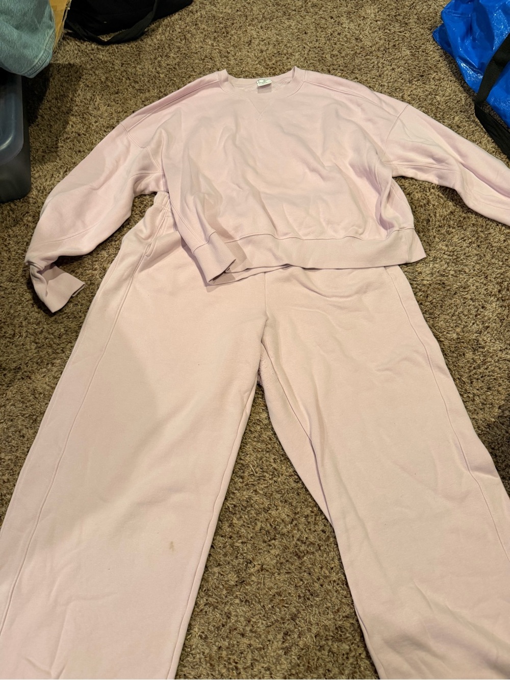 Matching baby pink aerie set